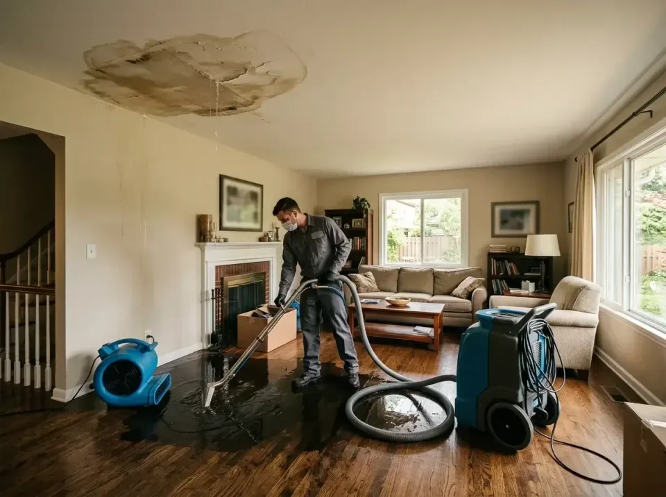 attic-pipe-burst-ceiling-drip-008 — frequently asked questions, Water Damage Restoration & Carpet Care in Ladue, MO